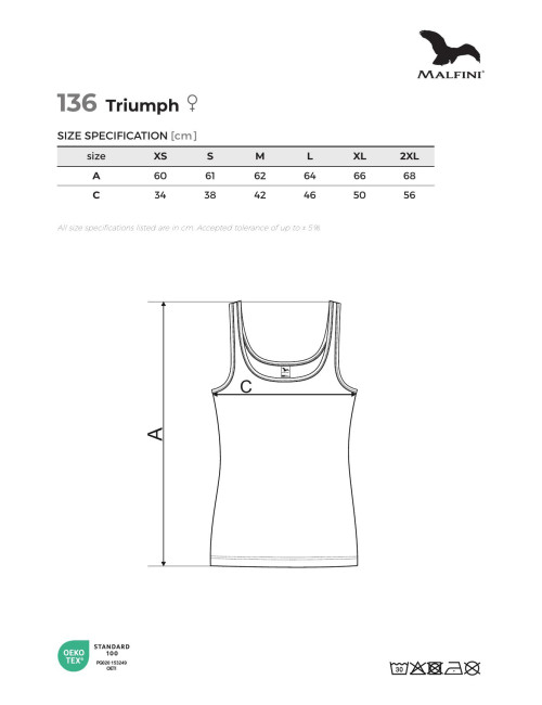 Top damski triumph 136 chabrowy Adler Malfini