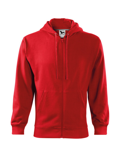 Men`s sweatshirt trendy zipper 410 red Adler Malfini
