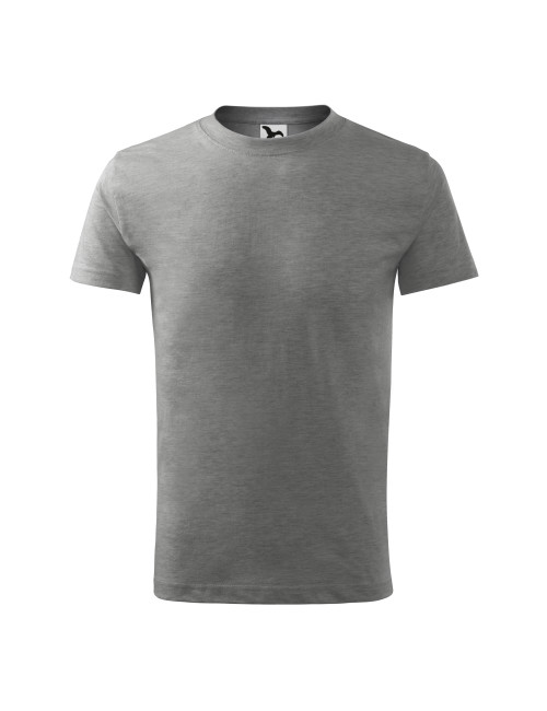 Basic Kinder T-Shirt 138 dunkelgrau meliert Adler Malfini