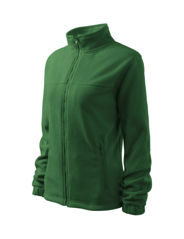 Adler RIMECK Women`s Fleece Jacket 504 bottle green logo embroidery