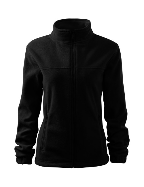Adler RIMECK Women`s Fleece Jacket 504 black computerized logo embroidery