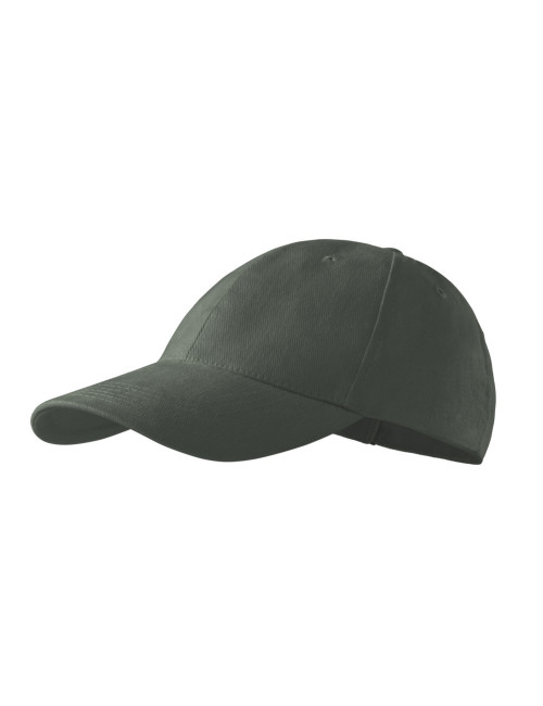 Czapki z haftem 3D 6p 305 Adler Malfini - ciemnym khaki, gruba bawełna
