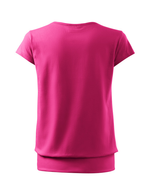 Adler MALFINI Damen T-Shirt City 120 rot lila mit Logo