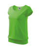 Adler MALFINI Damen T-Shirt City 120 grüner Apfel mit Aufdruck