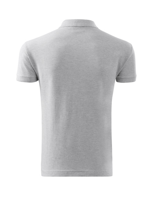 Koszulka polo męska cotton 212 jasnoszary melanż Adler Malfini
