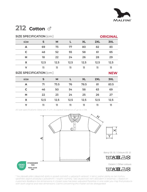Koszulka polo męska cotton 212 jasnoszary melanż Adler Malfini