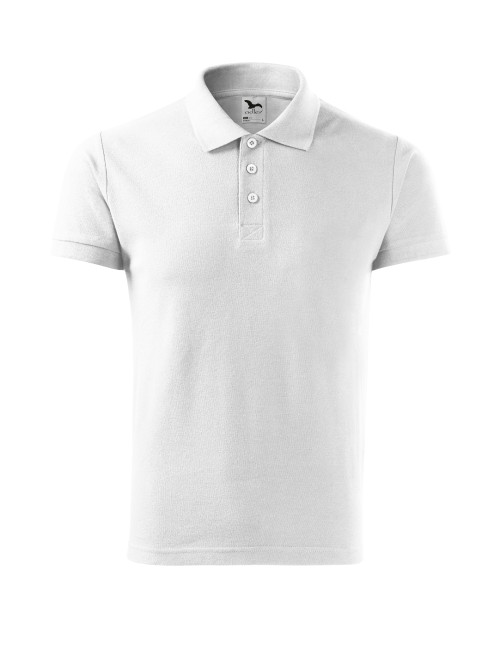 Koszulka polo męska Adler Malfini Cotton 212 biały - P&M