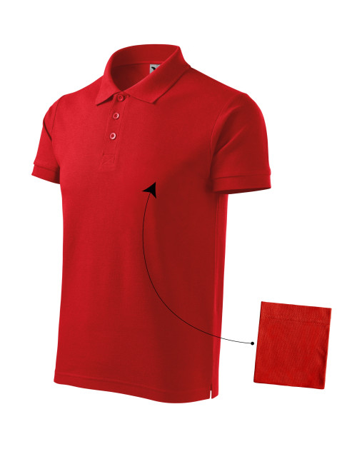 Herren-Poloshirt Baumwolle 212 rot Adler Malfini