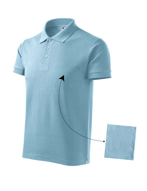 Koszulka polo męska cotton 212 błękitny Adler Malfini
