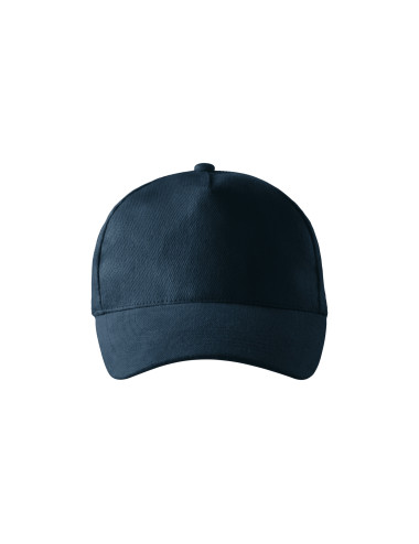 Czapka unisex 5p Adler Malfini granat - gruba bawełna, haft, regulac