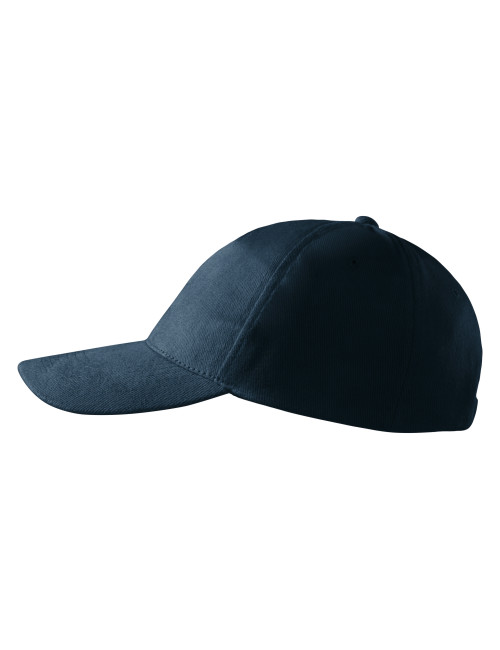 Czapka unisex 5p Adler Malfini granat - gruba bawełna, haft, regulac