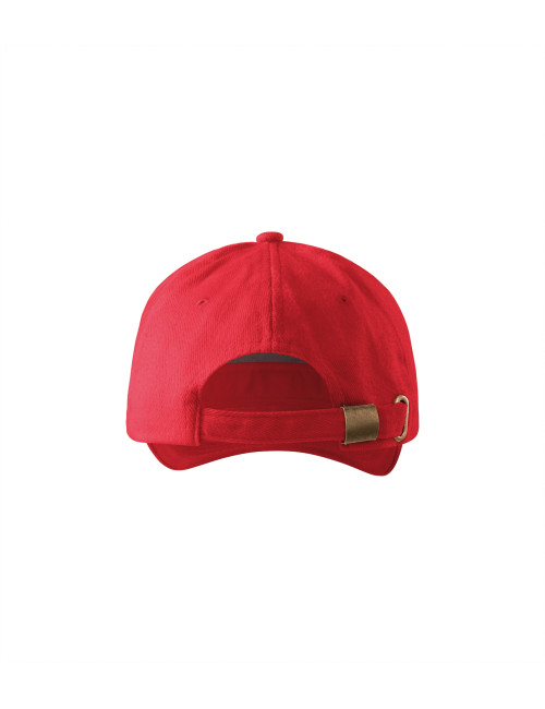 Czapka 5p Adler Malfini czerwona unisex - haft, regulacja, bawełna c
