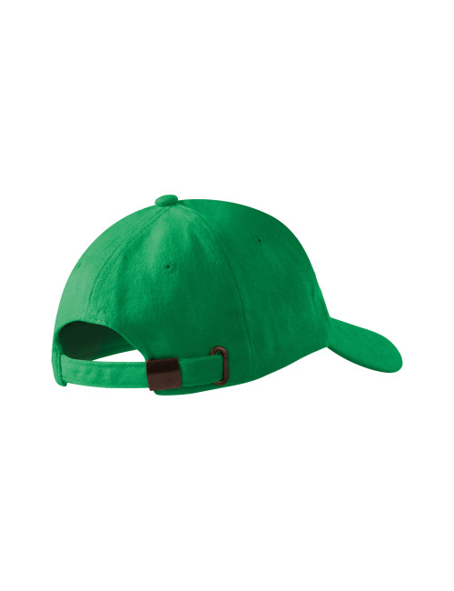 Czapka 5p Adler Malfini zielona, z haftem, regulacja, gruba bawełna