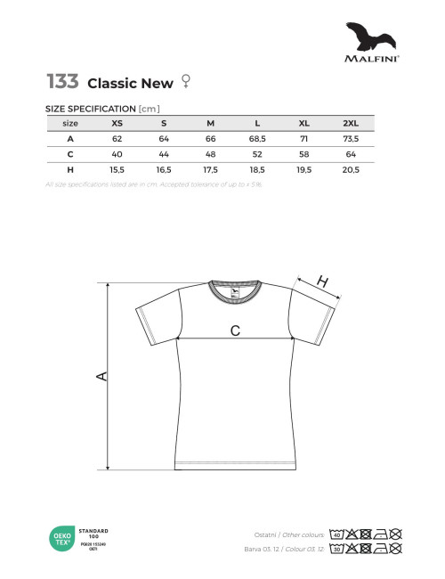 Damen T-Shirt klassisch neu 133 blau Adler Malfini