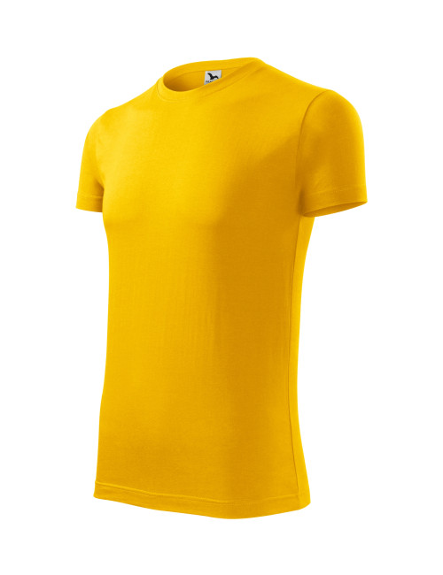Adler MALFINI Herren T-Shirt Viper 143 gelbes Workwear-Logo mit Stickerei