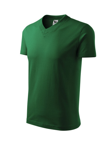 Unisex-T-Shirt mit V-Ausschnitt 102 flaschengrün Adler Malfini