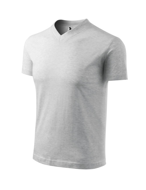 Koszulka unisex v-neck 102 jasnoszary melanż Adler Malfini