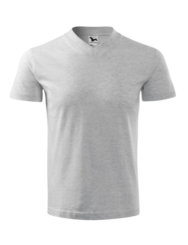 Koszulka unisex v-neck 102 jasnoszary melanż Adler Malfini
