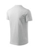 Unisex-T-Shirt mit V-Ausschnitt 102 hellgrau meliert Adler Malfini