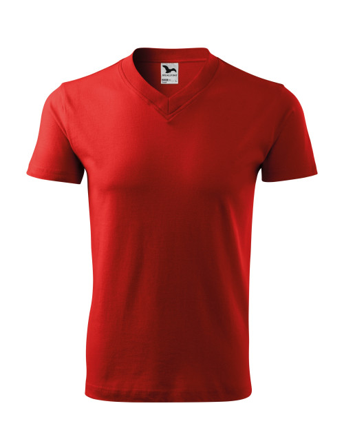 Unisex-T-Shirt mit V-Ausschnitt 102 rot Adler Malfini