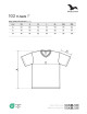 Unisex-T-Shirt mit V-Ausschnitt 102 rot Adler Malfini