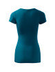 Tailliertes SLIM-FIT-T-Shirt für Damen, 5 % Lycra, GLANCE 141, Petrolblau