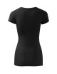 Koszulka Damska slim-fit dopasowana  95 % bawełna 5 % elastan czarna