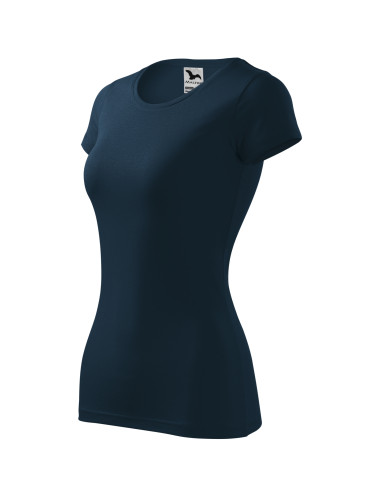 Damen-T-Shirt SLIM-FIT tailliert, 95 % Baumwolle, 5 % Elastan, GLANCE 141