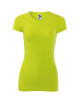 Koszulka Damska SLIM-FIT dopasowana 5% lycra GLANCE 141 limetka nadruk