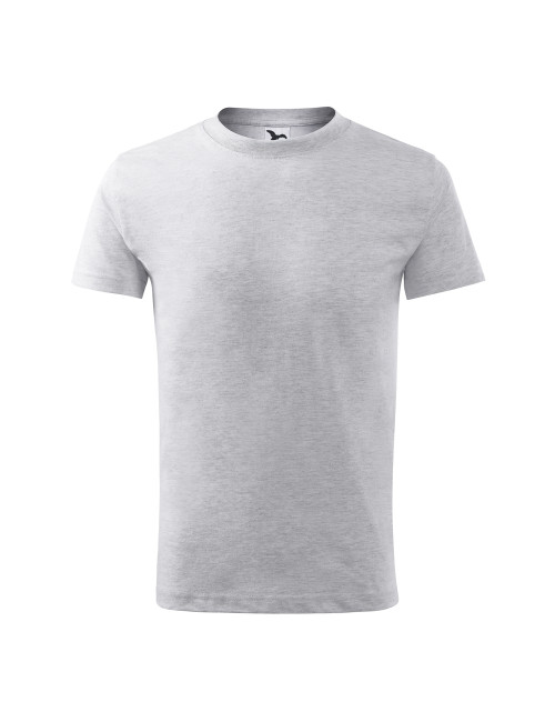 Kinder T-Shirt Classic New 135 Hellgrau Melange Adler Malfini