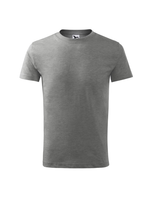 Kinder-T-Shirt klassisch neu 135 dunkelgrau meliert Adler Malfini