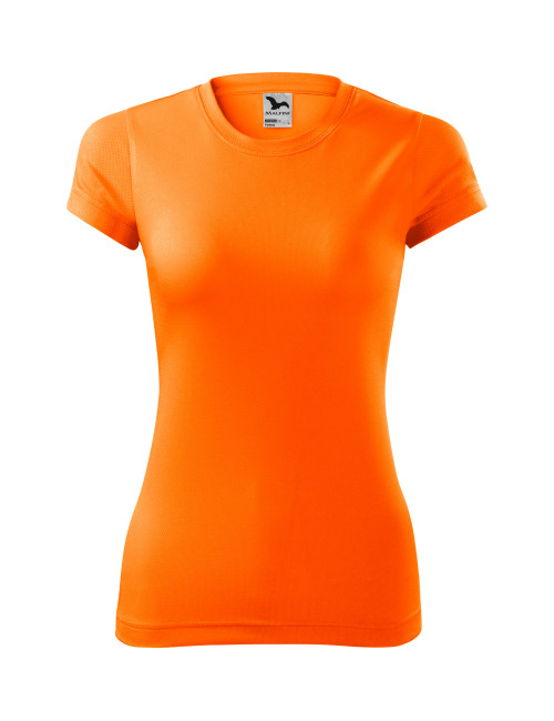 Damen-T-Shirt „Fantasie 140“ in Neonorange „Adler Malfini“.