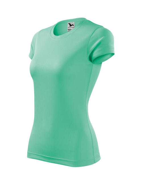 Adler MALFINI Damen Fantasy 140 mintfarbenes Rad-T-Shirt mit Logo