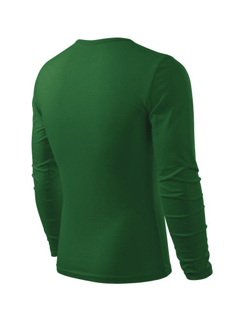 Adler MALFINI Koszulka męska Fit-T Long Sleeve 119 zieleń butelkowa