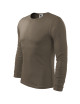 Adler MALFINI Herren T-Shirt Fit-T Langarm 119 Army Stickerei Kleidung