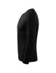 Adler MALFINI Men`s Fit-T Long Sleeve 119 Black Embroidery Logo