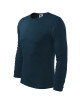 Adler MALFINI Herren T-Shirt Fit-T Langarm 119 marineblaue Logo-Stickerei