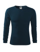 Adler MALFINI Men`s Fit-T Long Sleeve 119 navy blue embroidery logo