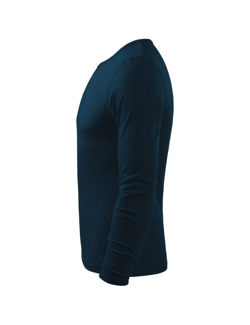 Adler MALFINI Men`s Fit-T Long Sleeve 119 navy blue embroidery logo