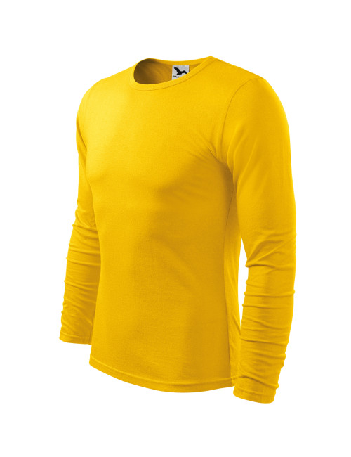 Adler MALFINI Men`s Fit-T Long Sleeve 119 Yellow Apparel Embroidery
