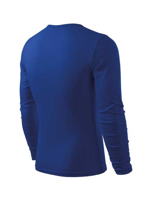 Adler MALFINI Herren T-Shirt Fit-T Langarm 119 kornblumenblaues Sticklogo