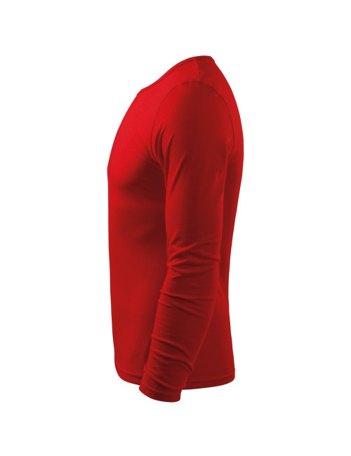 Adler MALFINI Men`s Fit-T Long Sleeve 119 Red Embroidery Logo