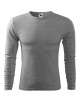 Adler MALFINI Herren T-Shirt Fit-T Langarm 119 dunkelgrau meliert