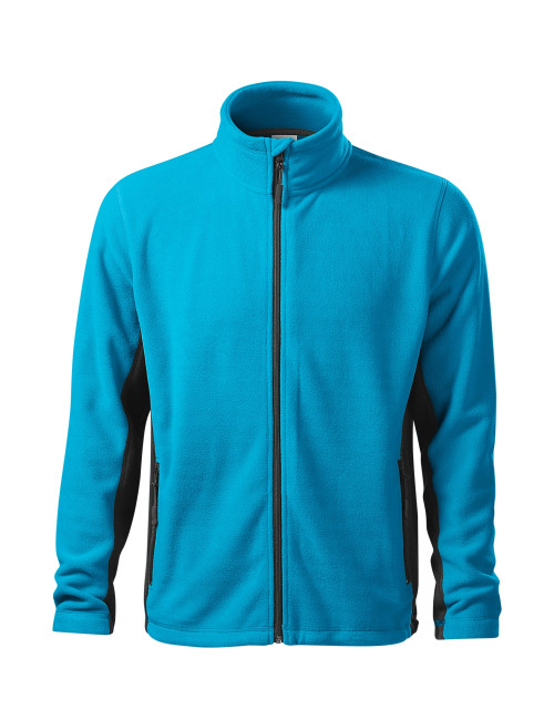 Adler MALFINI Men`s fleece Frosty 527 turquoise workwear with embroidery logo