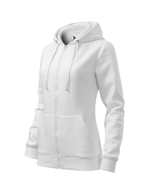Adler Malfini Women's Trendy Zipper Sweatshirt White