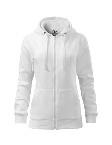 Damenbluse Adler Malfini Trendy Zipper Weiß