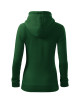 Women`s sweatshirt trendy zipper 411 bottle green Adler Malfini