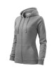 Trendiges Damen-Reißverschluss-Sweatshirt 411 dunkelgrau meliert von Adler Malfini
