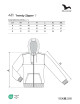 Women`s sweatshirt trendy zipper 411 purple red Adler Malfini