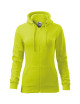 Women`s sweatshirt trendy zipper 411 lime Adler Malfini